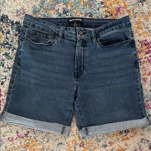 Dkny Blue Jean Shorts with Rolled Cuffs